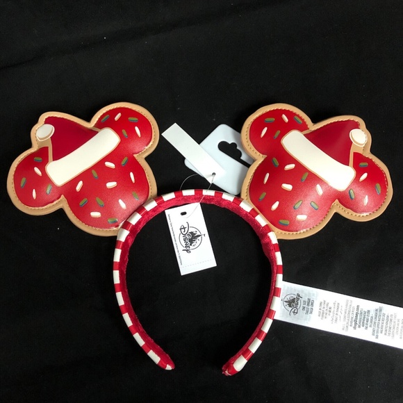 Disney Accessories - Disney Parks Christmas 2021 Gingerbread Cookie Mickey Ears Headband - NEW
